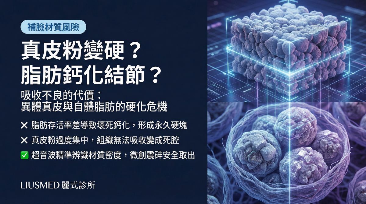 真皮粉硬化與脂肪鈣化修復:FILLER REVISION 生物填充物併發症取出方案