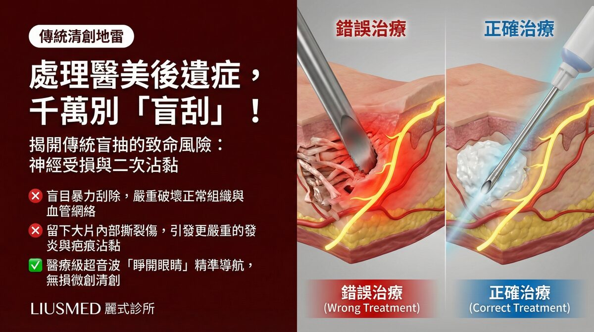 盲抽盲刮後更糟?FILLER REVISION 超音波導引修復的關鍵差異