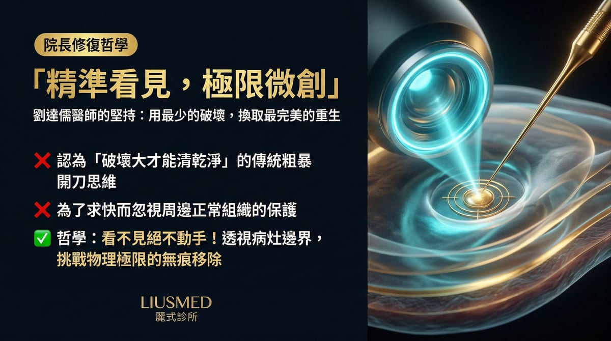 FILLER REVISION 的核心理念：劉達儒醫師「精準看見，極限微創」修復哲學