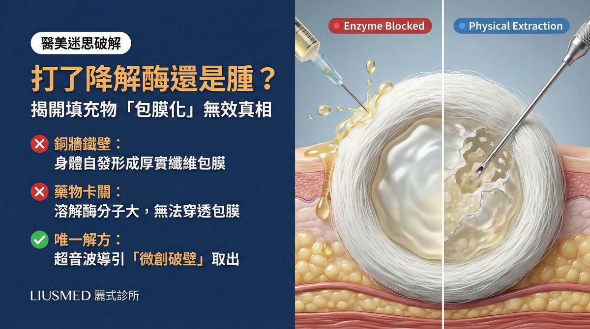 包膜化：FILLER REVISION 解析溶解酶為什麼失效