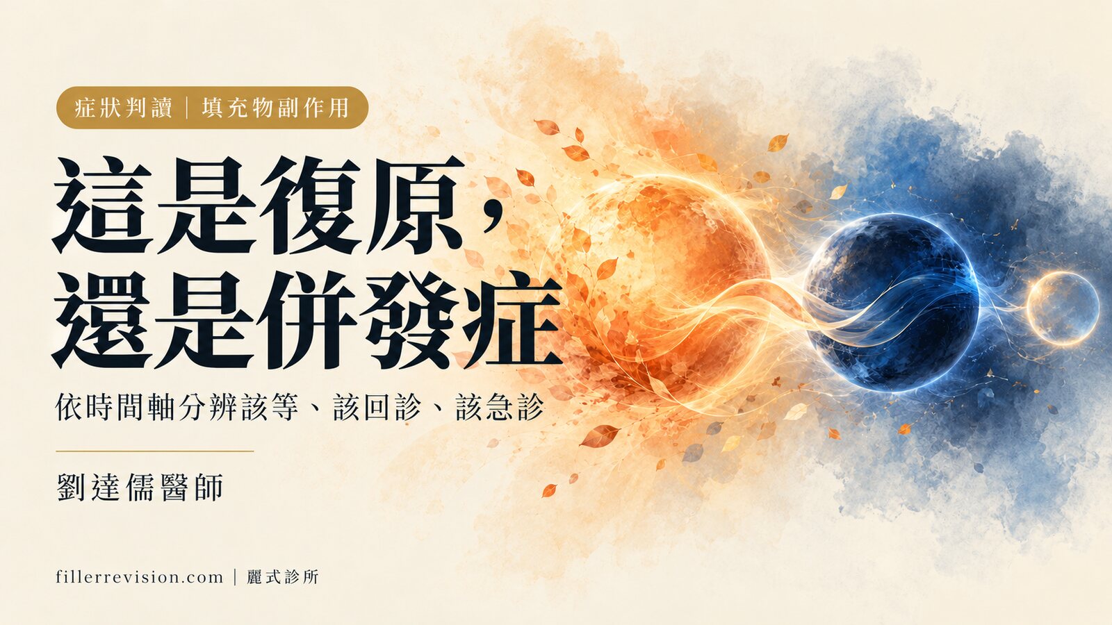 填充物副作用：哪些會自己退、哪些該馬上處理