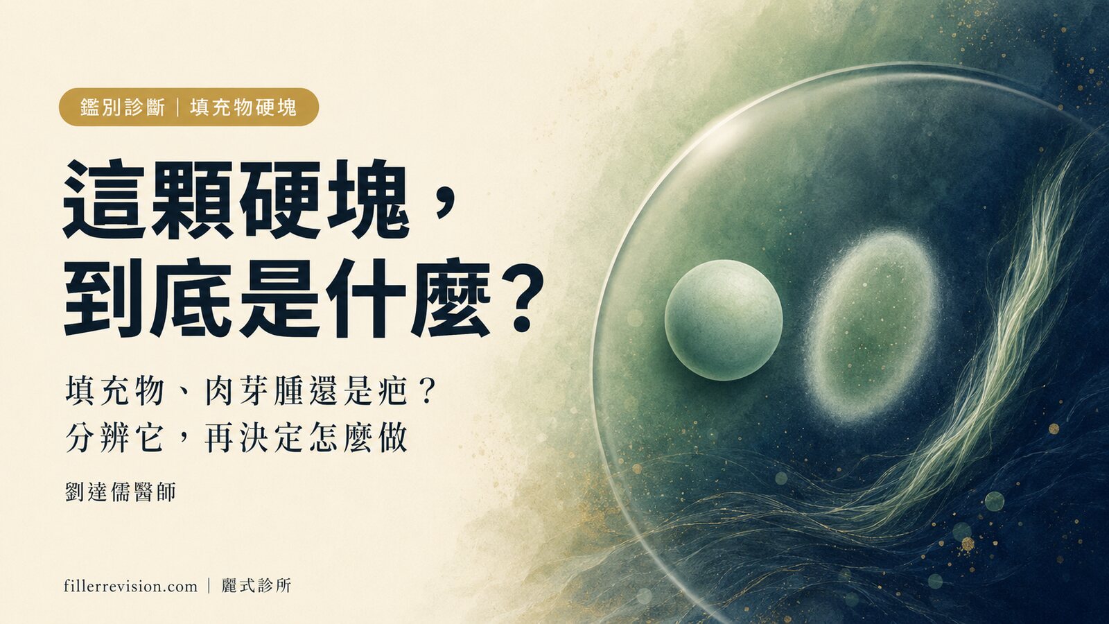 填充物硬塊、異物肉芽腫還是疤痕組織？如何初步分辨與何時該找專科