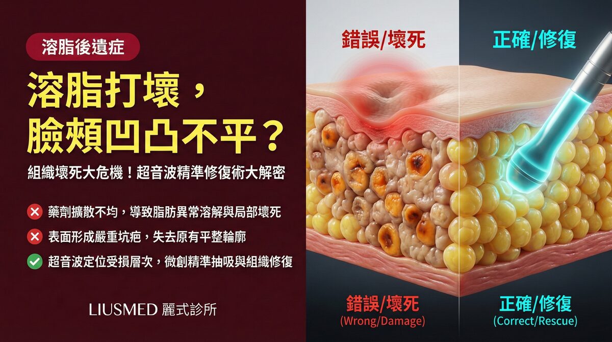 溶脂針打壞後凹凸不平?FILLER REVISION 的超音波精準修復方案