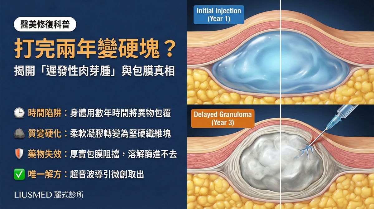 注射多年後才出現硬塊？FILLER REVISION 修復專科解析與取出方案