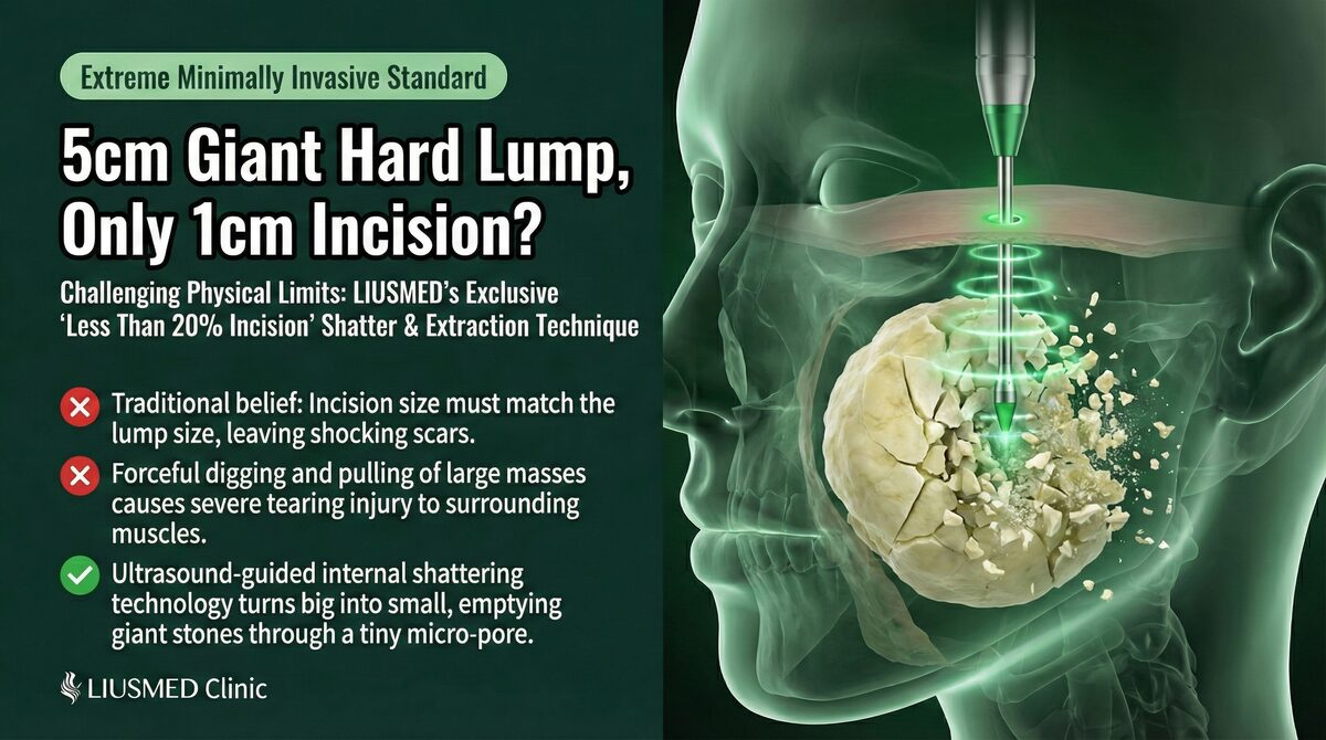 FILLER REVISION's 'Under 20%' Minimal Incision Standard: How We Remove a 5 cm Lump Through Just 1 cm