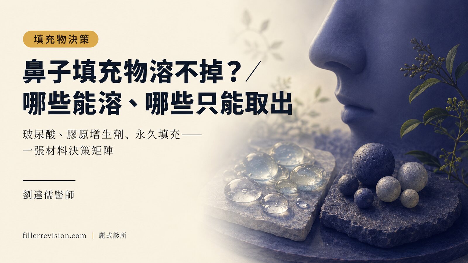 鼻子填充物溶不掉？哪些能溶解、哪些只能取出——材料決策一次看懂
