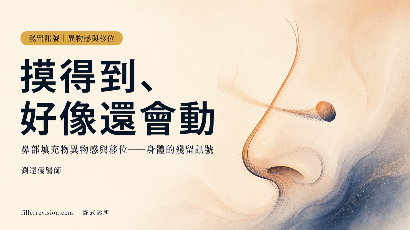 鼻子填充物有異物感、好像會移動？認識殘留與移位的身體訊號