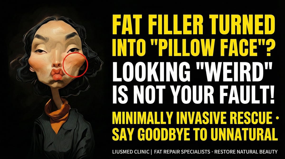 ピローフェイスの修正 — FILLER REVISIONによる脂肪過充填の微創除去と自然な輪郭の回復