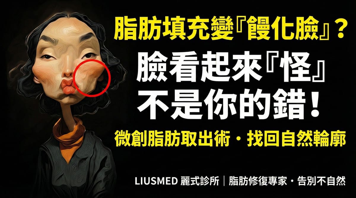 補脂饅化臉變假？FILLER REVISION 微創脂肪取出修復方案