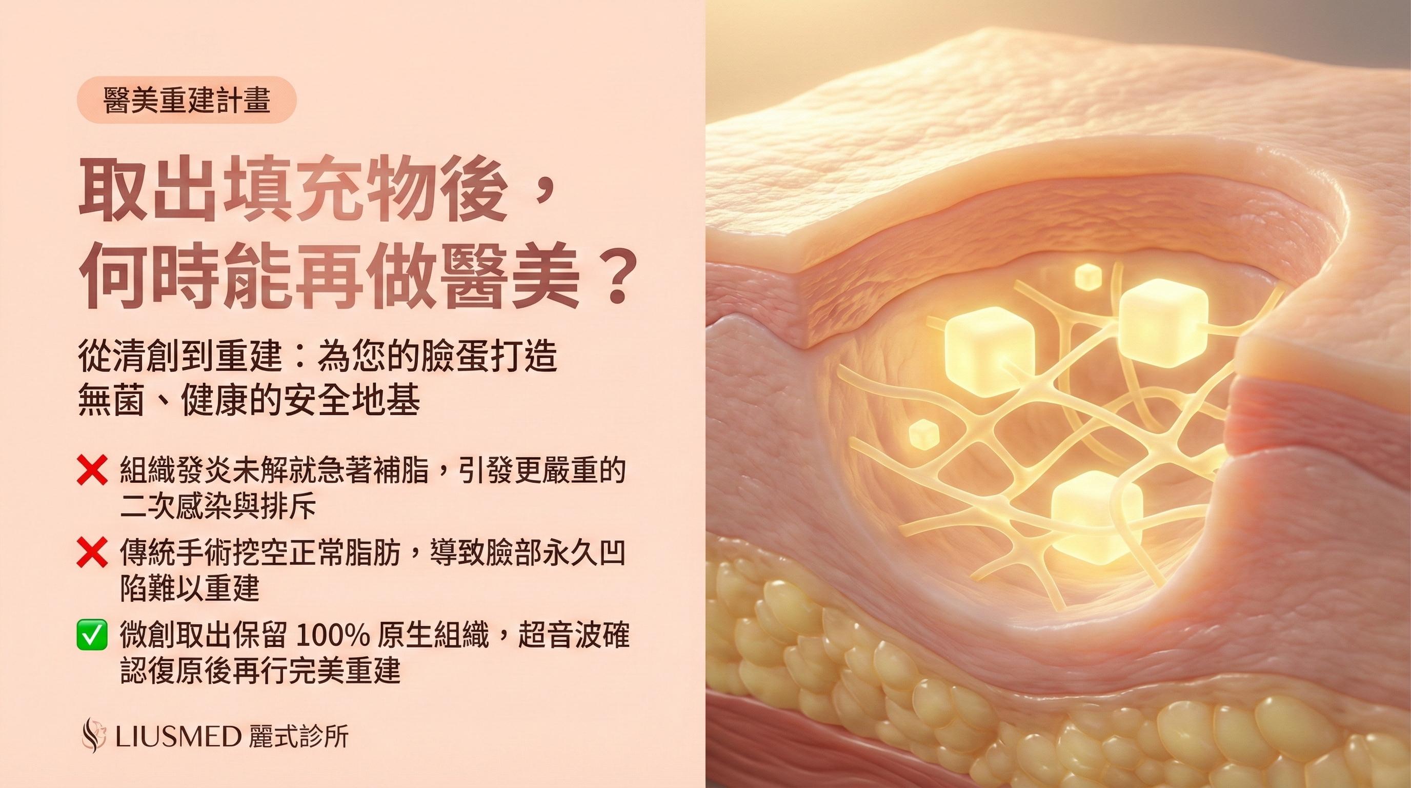 FILLER REVISION 取出後的臉部重建計畫：二次修復後何時可以再做醫美？