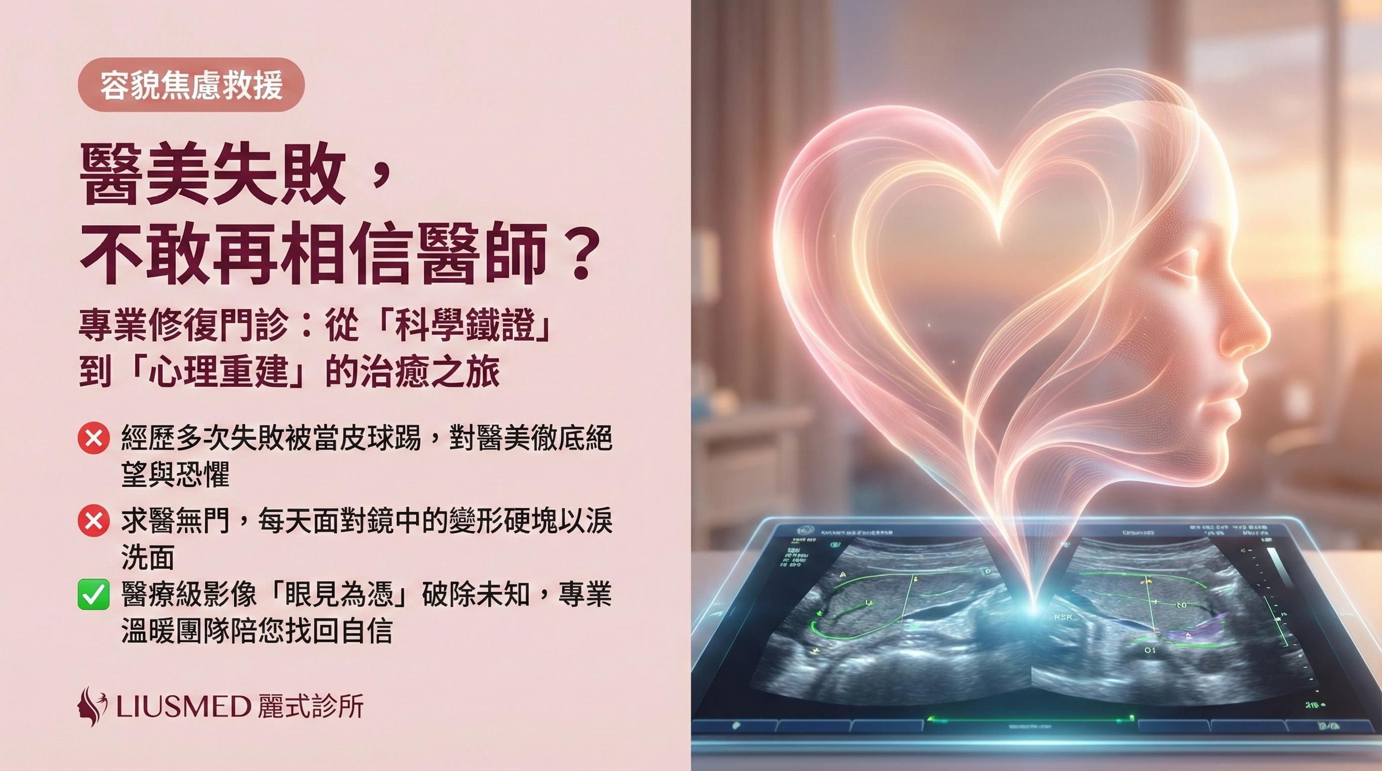 FILLER REVISION 修復門診：醫美失敗後如何重建心理與外貌自信