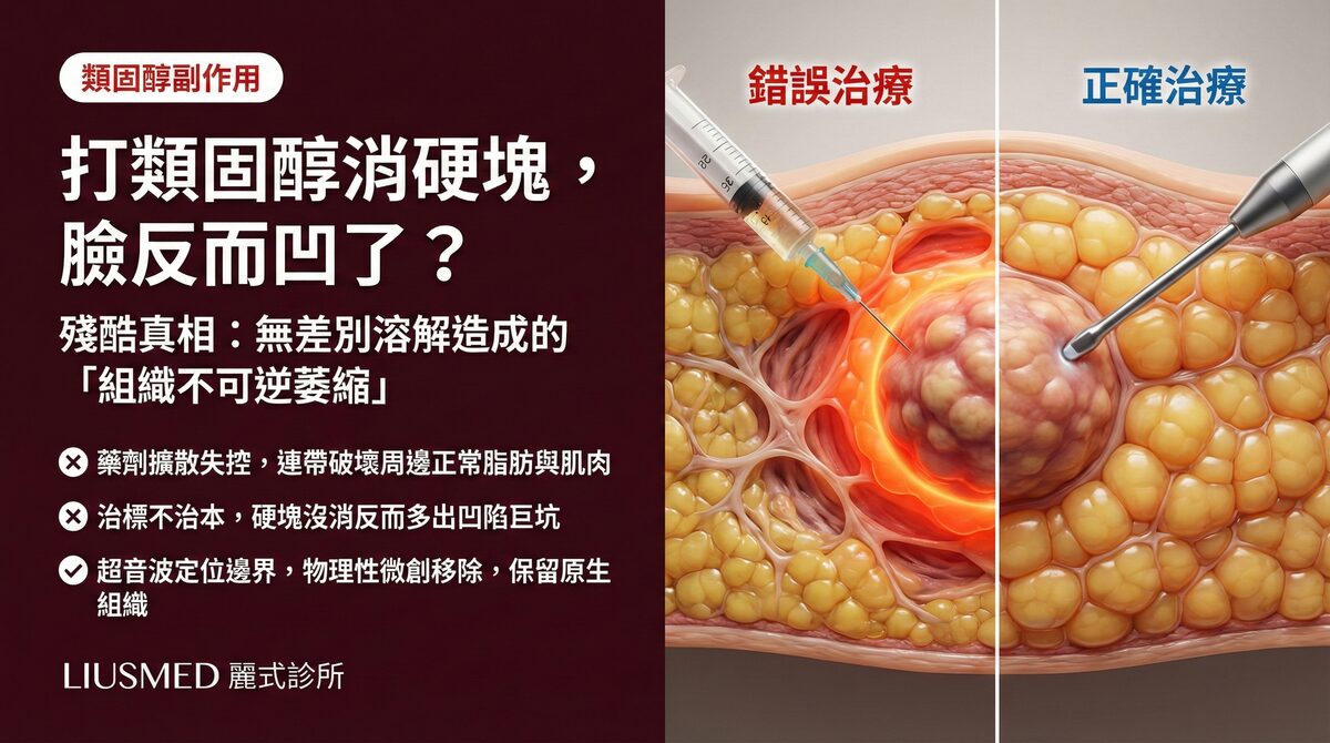類固醇打到臉凹陷萎縮?FILLER REVISION 的精準修復替代方案