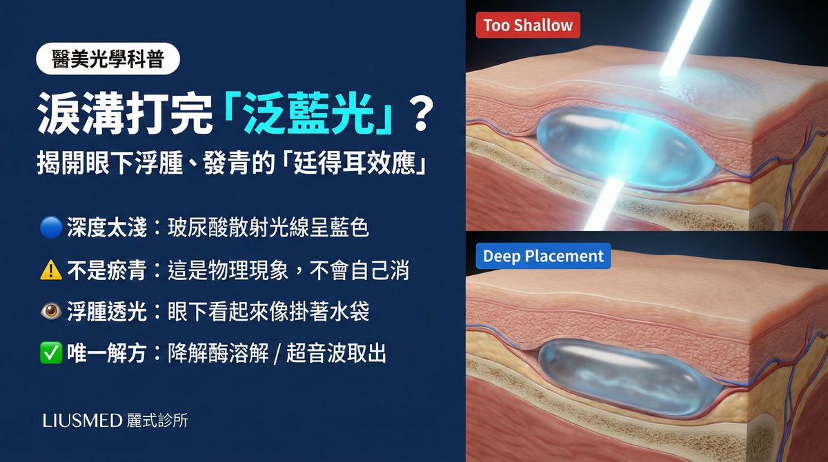 眼下泛藍浮腫治不好？FILLER REVISION 廷得耳效應修復方案