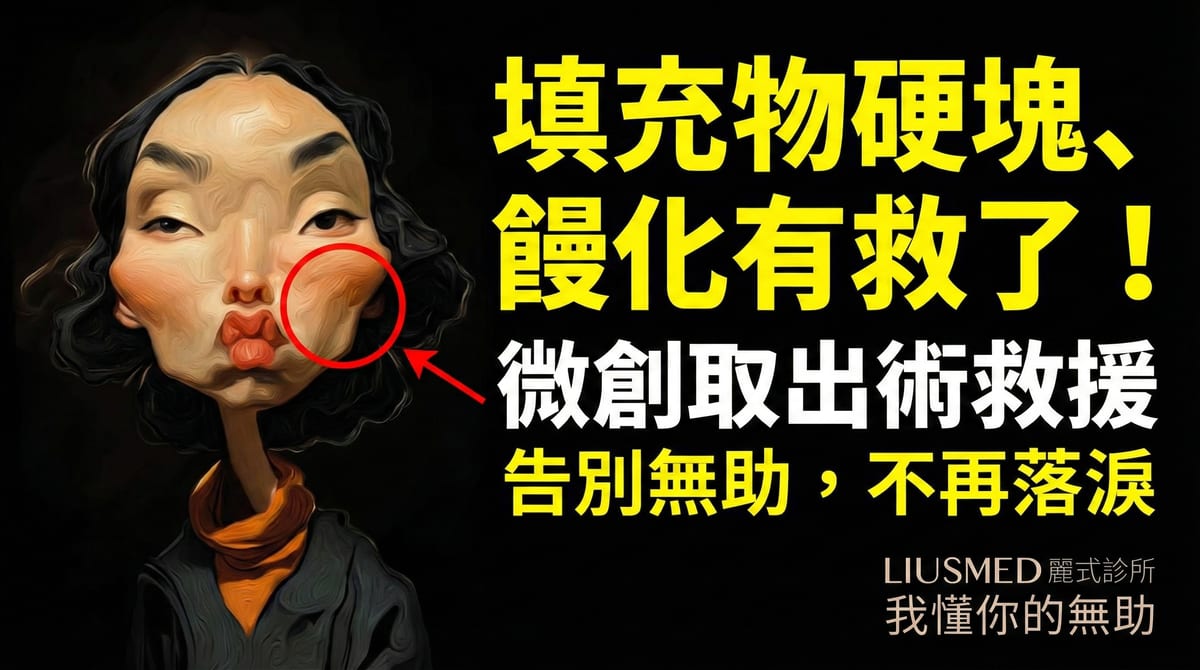 「沒辦法處理」的填充物硬塊有救了 — FILLER REVISION 微創取出案例實錄
