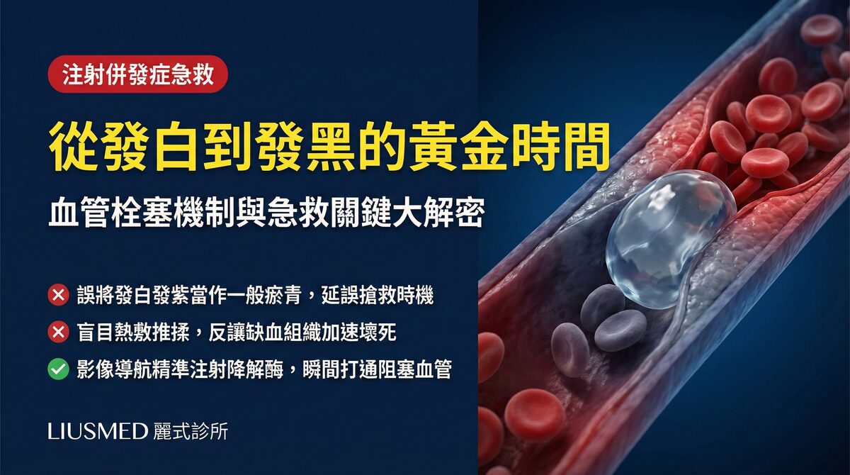血管栓塞的機制:FILLER REVISION 解析從發白到發黑的急救黃金時間