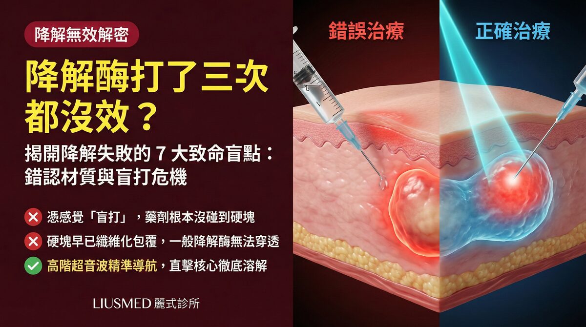 降解酶打了三次都沒效?7大原因 — FILLER REVISION 的二次修復方案