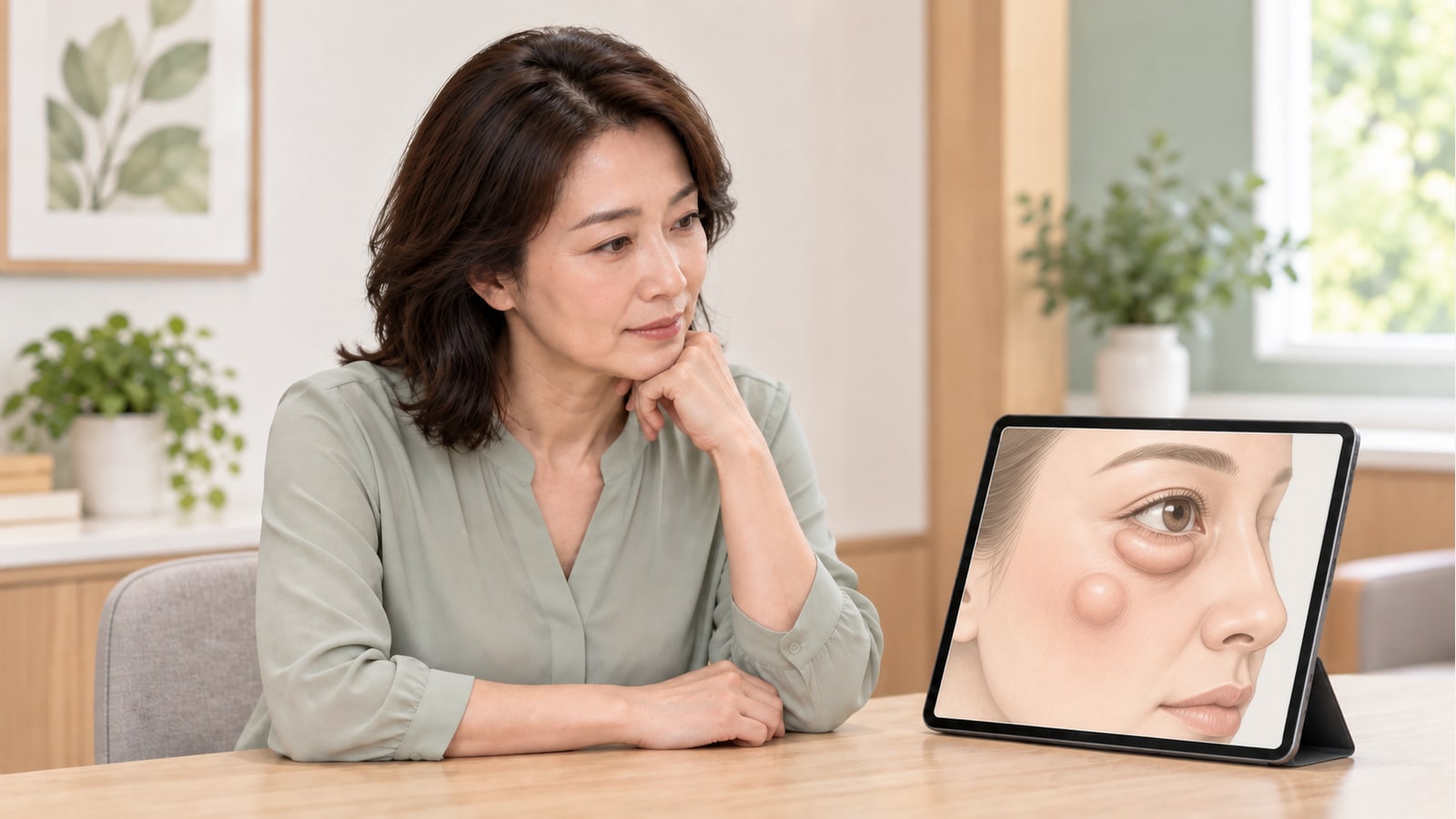 Fat Graft Complication Repair — illustrative assessment scene